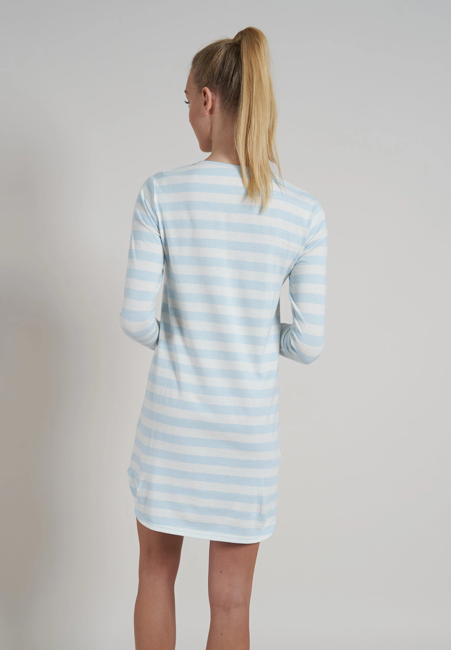 Tom Tailor Nachtjapon - Blau Hellringel 4 Tom Tailor Nachtjapon - Blau Hellringel - Afbeelding 2