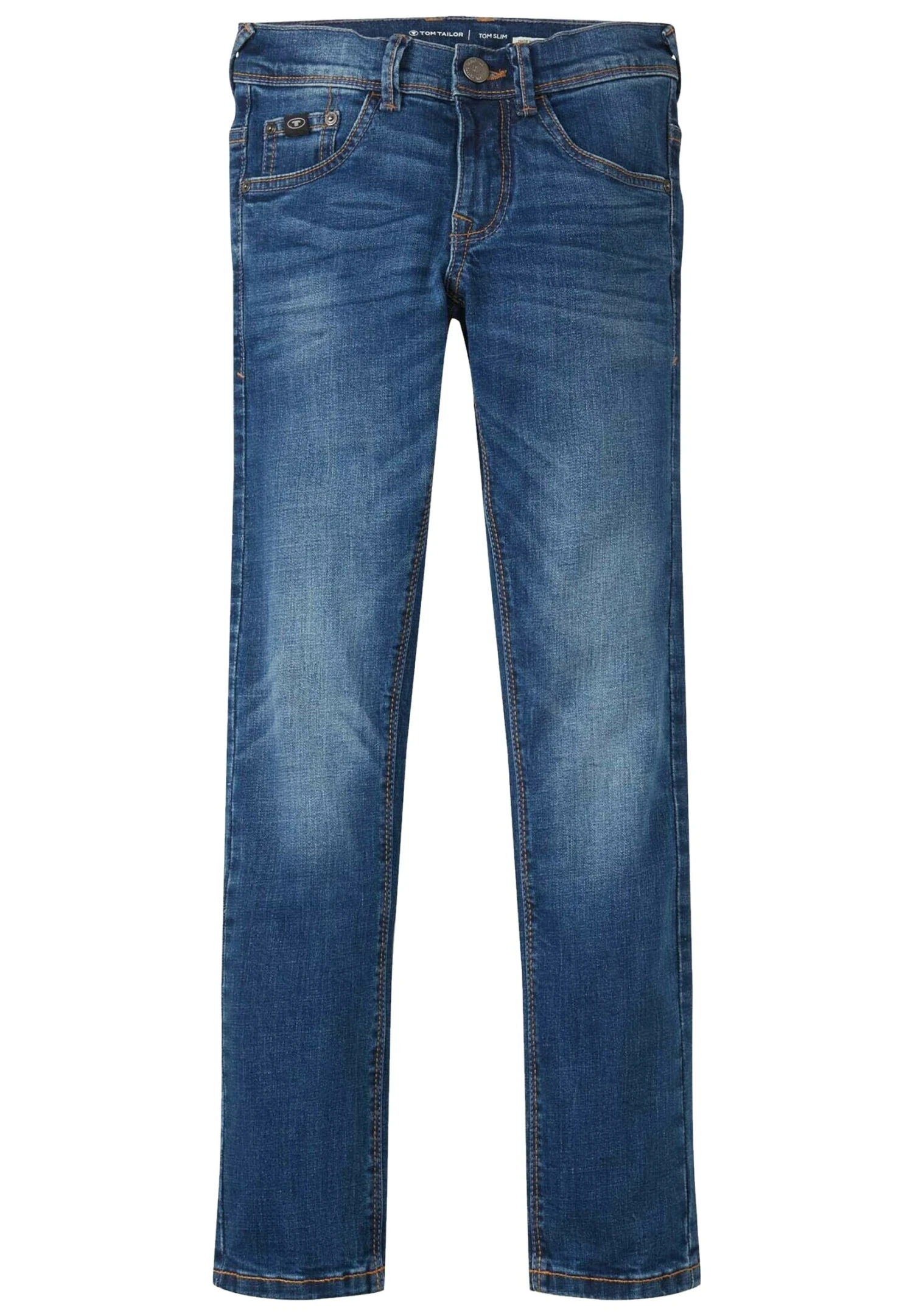 Tom Tailor Straight Leg Jeans - Used Mid Stone Blue Denim 3 Tom Tailor Straight Leg Jeans - Used Mid Stone Blue Denim