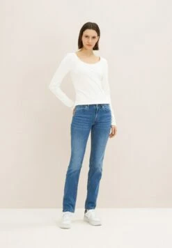 Tom Tailor Alexa  - Straight Leg Jeans - Mid Stone Wash Denim -Tom Tailor Winkel f46eda1c7e7749a3b7383842c6a446c1
