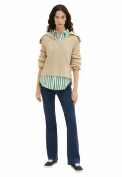 Tom Tailor Troyer - Trui - Dusty Beige