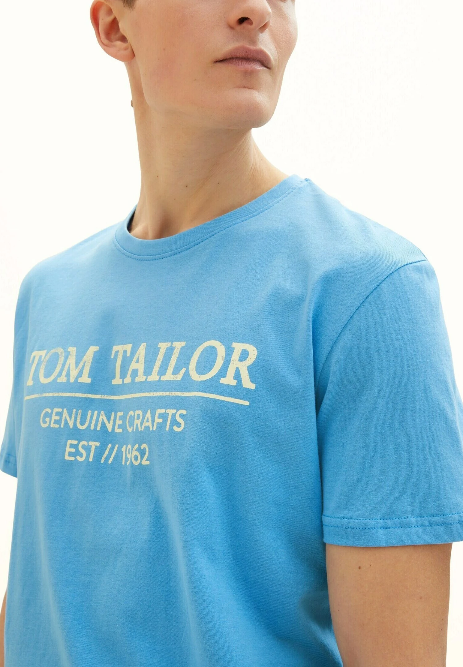 Tom Tailor With Print - T-Shirt Print - Rainy Sky Blue 6 Tom Tailor With Print - T-Shirt Print - Rainy Sky Blue - Afbeelding 4
