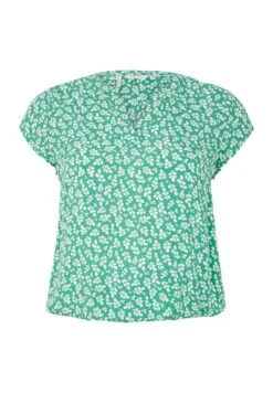Tom Tailor Plus Kurzarm - Blouse - Green Floral Design