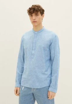 TOM TAILOR Denim Mit Stehkragen - Overhemd - Helsinki Night Blue Chambray