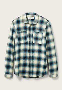 TOM TAILOR Denim Overhemd - Teal Blue Black Colorful Check -Tom Tailor Winkel f566854c5bab426eaa9c7f7ae3a709fe