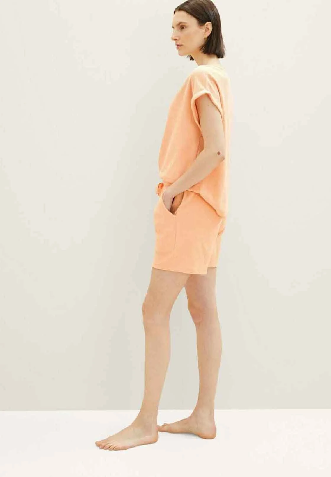 Tom Tailor Frottee- Pyjamabroek - Red Medium Solid 7 Tom Tailor Frottee- Pyjamabroek - Red Medium Solid - Afbeelding 5