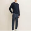 TOM TAILOR Denim Mit Seitlichen Eingrifftaschen - Trainingsbroek - Navy Melange Herringbone