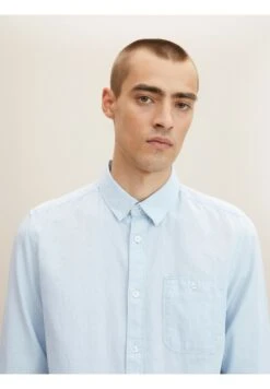 Tom Tailor Overhemd - Light Blue White Structure -Tom Tailor Winkel f64b68316ca64c978918fdf3a510e093
