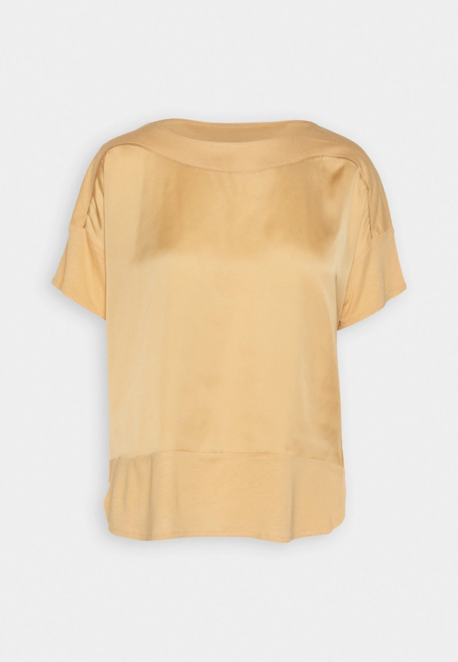 Tom Tailor Mix Sateen - T-Shirt Basic - Fawn Beige 6 Tom Tailor Mix Sateen - T-Shirt Basic - Fawn Beige - Afbeelding 4