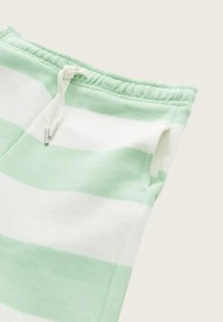 Tom Tailor Gestreifte - Trainingsbroek - White Green Stripe -Tom Tailor Winkel f68e3bc54fe246cda89ea648904569d8