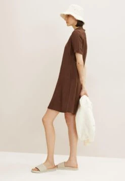 Tom Tailor Jurk - Chocolate Brown -Tom Tailor Winkel f6b409d3a95b4e09b2597c7c14b8047c