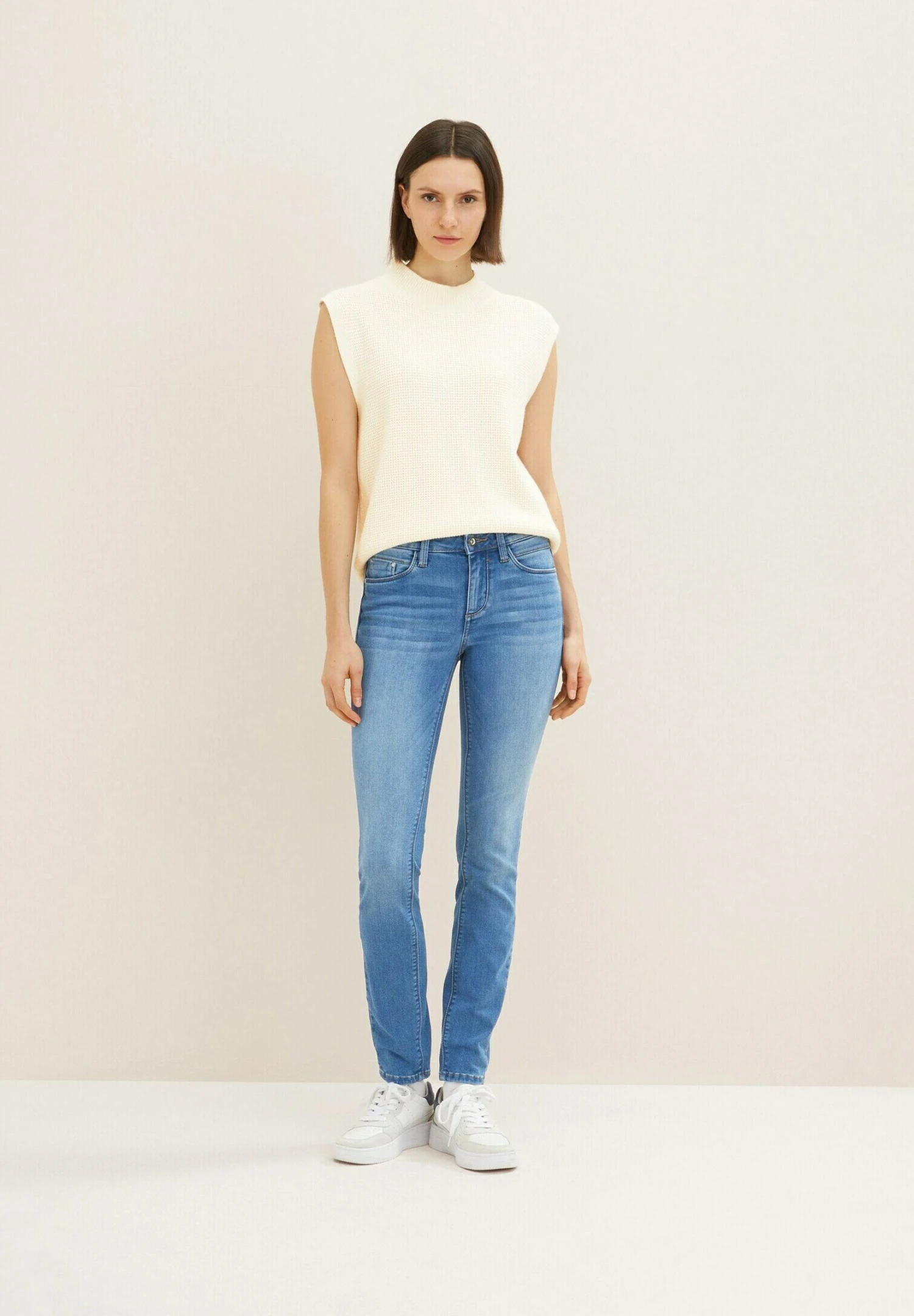 Tom Tailor Alexa - Jeans Skinny Fit - Mid Stone Wash Denim 4 Tom Tailor Alexa - Jeans Skinny Fit - Mid Stone Wash Denim - Afbeelding 2