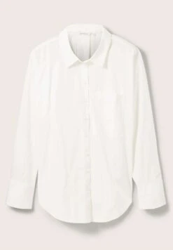 Tom Tailor Plus - Mit Abgerundetem Sau - Overhemdblouse - Whisper White -Tom Tailor Winkel f6fc8f480cee408b9cade4b2529460ec