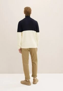 Tom Tailor Trui - Navy White Color Block -Tom Tailor Winkel f7d988aed4e049b38f659222412b0a3c