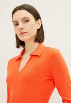Tom Tailor 3/4 Mit Kragen - Poloshirt - Fever Red -Tom Tailor Winkel f7de83edecb04f599a525b563e3c1578