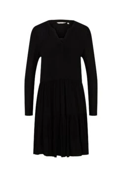 Tom Tailor Crincled Tired Dress - Jurk - Deep Black -Tom Tailor Winkel f835f5634bfa4347a82c0c2a6a398301