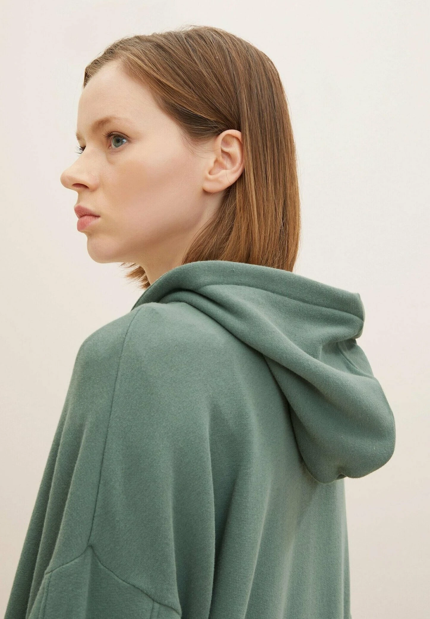 TOM TAILOR Denim Sweater Met Rits - Green Dust 6 TOM TAILOR Denim Sweater Met Rits - Green Dust - Afbeelding 4