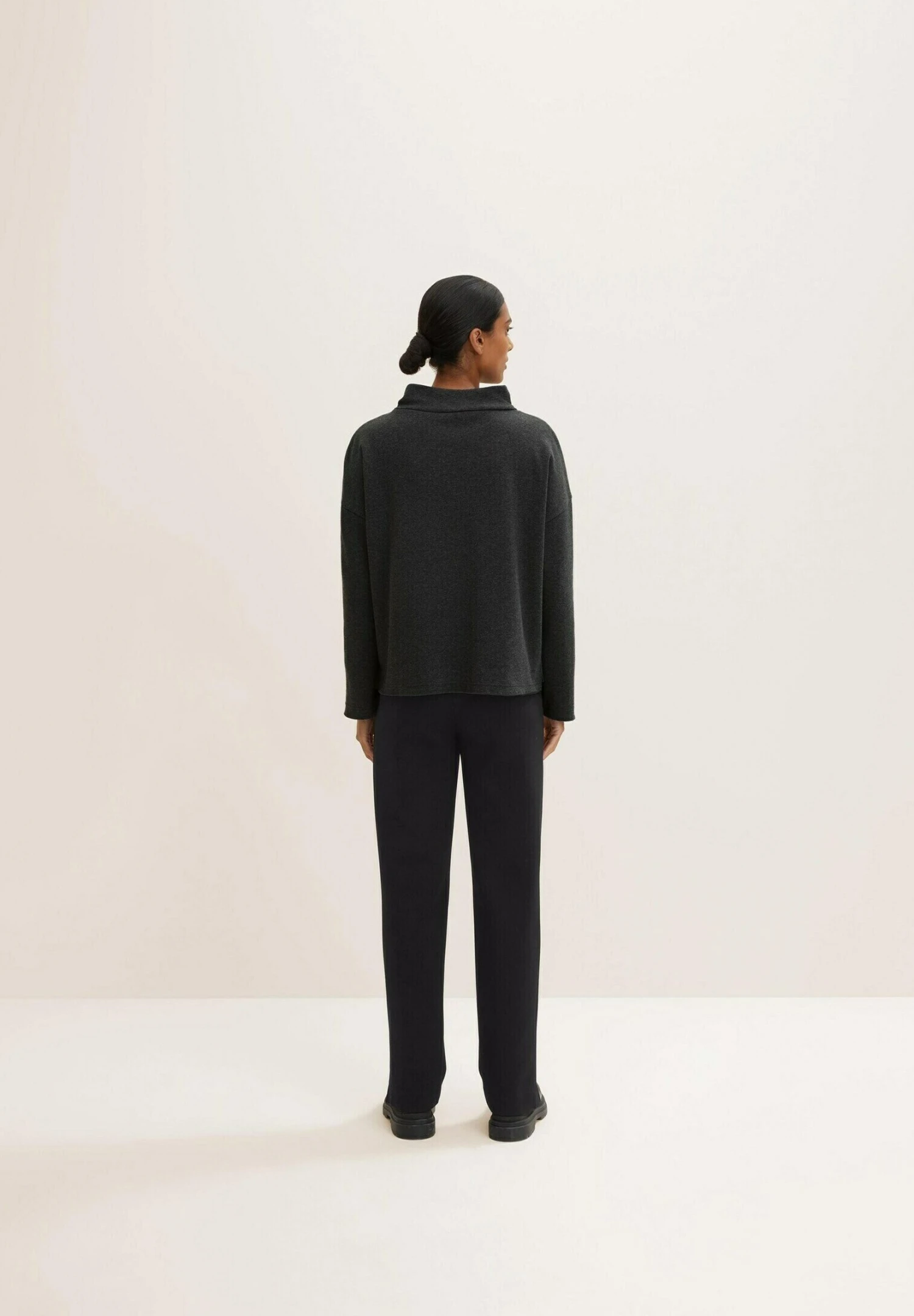 Tom Tailor Sweater - Evident Anthracite Melange 5 Tom Tailor Sweater - Evident Anthracite Melange - Afbeelding 3