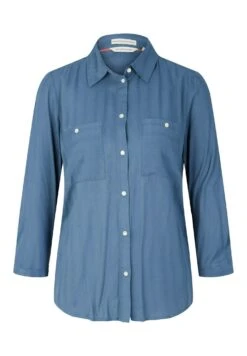 Tom Tailor Mit Aufgesetzten Brusttaschen - Overhemdblouse - Stormy Sea Blue -Tom Tailor Winkel f9ab4b281e15469f9ac26d76bf80e079