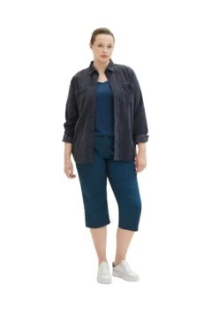 Tom Tailor Cropped Summer - Shorts - Midnight Sail