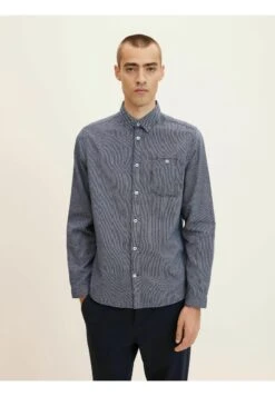 Tom Tailor Overhemd - Navy White Structure