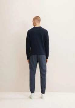 TOM TAILOR Denim Mit Seitlichen Eingrifftaschen - Trainingsbroek - Navy Melange Herringbone -Tom Tailor Winkel faa28e4cdd414beba2c7a77d0a55be12
