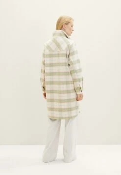 TOM TAILOR Denim Mantel - Light Grey Rose Check -Tom Tailor Winkel fabefba908a542fc818d96561836623a