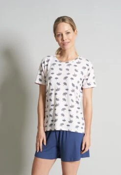 Tom Tailor Shorty - Pyjama - Blau Hell Allover