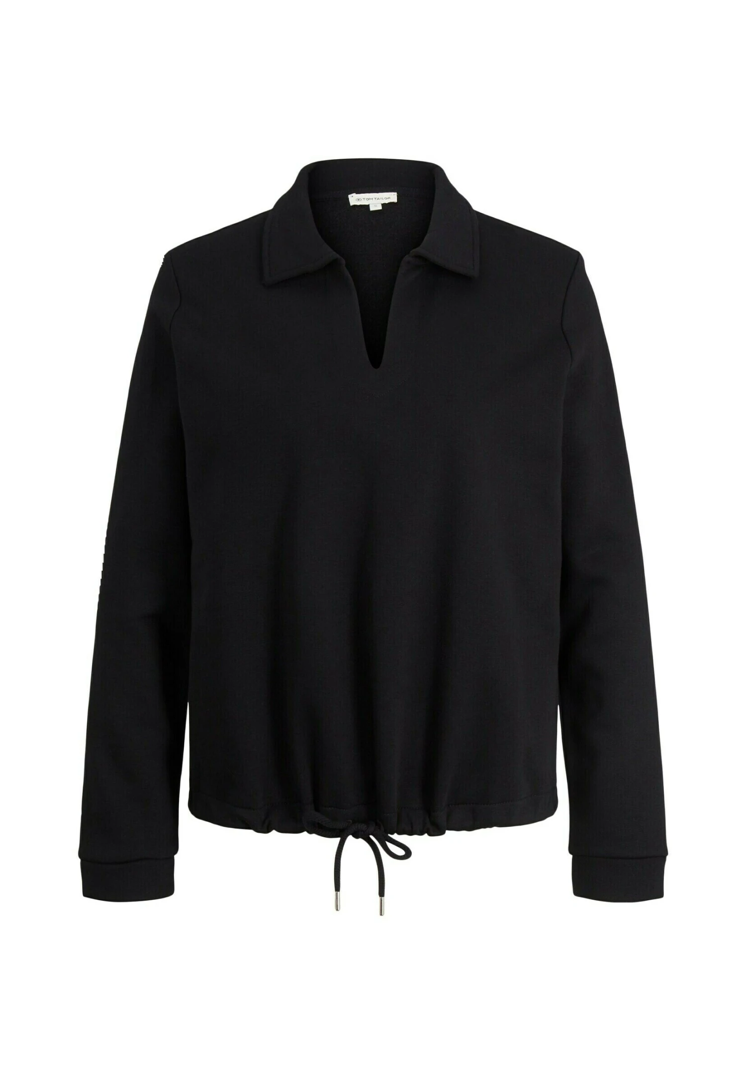 Tom Tailor Mit Kordelzug - Sweater - Deep Black 7 Tom Tailor Mit Kordelzug - Sweater - Deep Black - Afbeelding 5