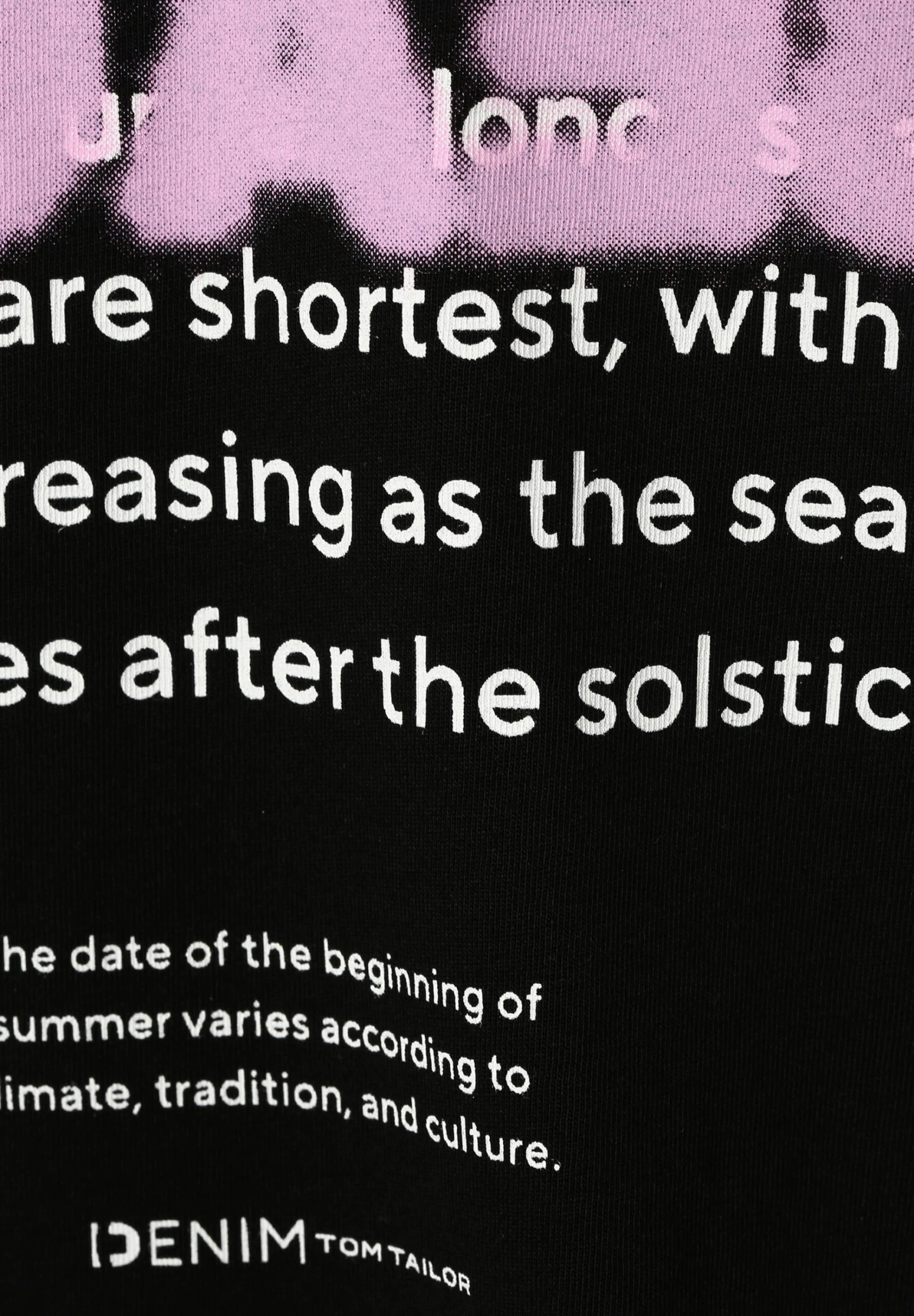 TOM TAILOR Denim T-Shirt Print - Schwarz 5 TOM TAILOR Denim T-Shirt Print - Schwarz - Afbeelding 3