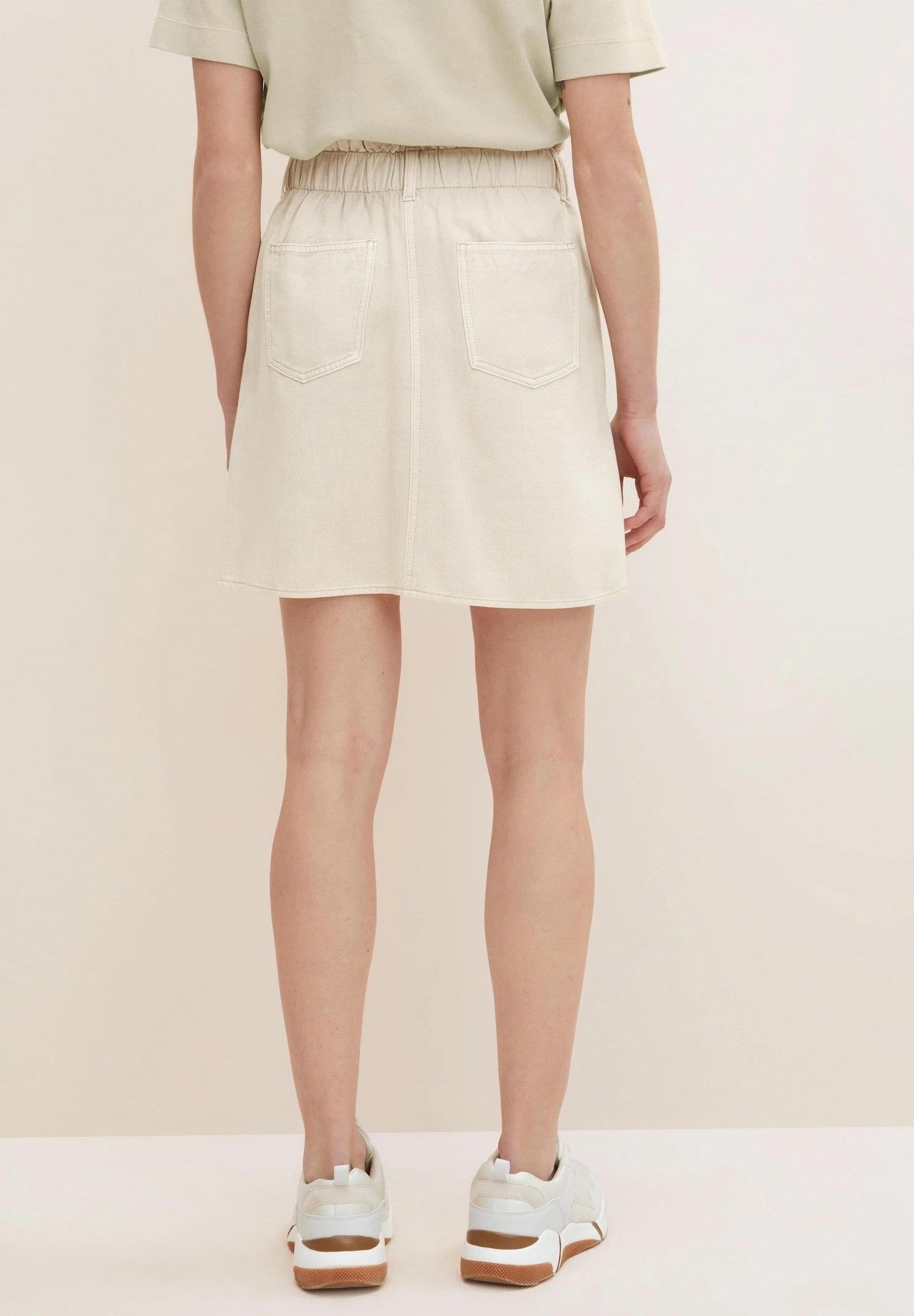 TOM TAILOR Denim A-Lijn Rok - Light Cashew Beige 5 TOM TAILOR Denim A-Lijn Rok - Light Cashew Beige - Afbeelding 3