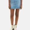 TOM TAILOR Denim A-Lijn Rok - Light Stone Bright Blue Denim