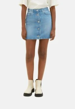 TOM TAILOR Denim A-Lijn Rok - Light Stone Bright Blue Denim