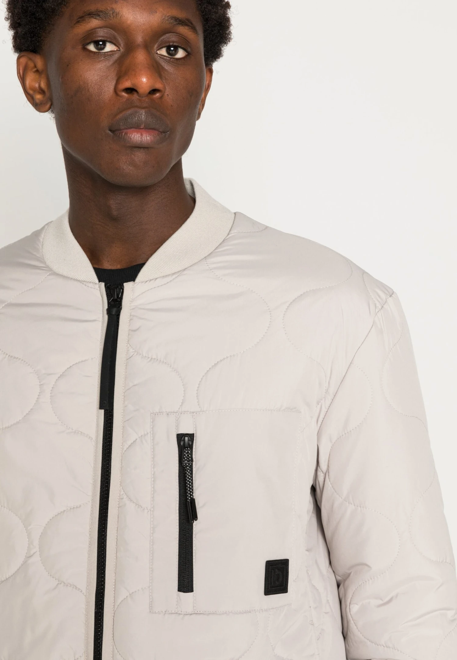 TOM TAILOR Denim Quilted Liner Jacket - Bomberjacks - Light Dove Grey 7 TOM TAILOR Denim Quilted Liner Jacket - Bomberjacks - Light Dove Grey - Afbeelding 5