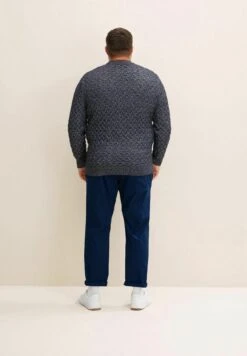 Tom Tailor Mit Zopfstric - Trui - Knitted Navy Melange -Tom Tailor Winkel fe44060e4fa5416f834fde1cdc2fdd47