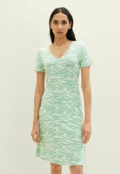 Tom Tailor Jerseyjurk - Green Small Wavy Design