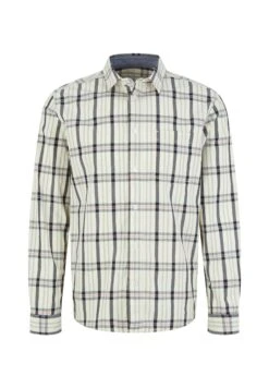 Tom Tailor Kariertes- Overhemd - Off White Navy Check -Tom Tailor Winkel fed6eae11ca4463ca27af6c825d5bac8